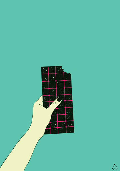 Chocolate-Galaxy-illustration-Ishtha-Kapoor